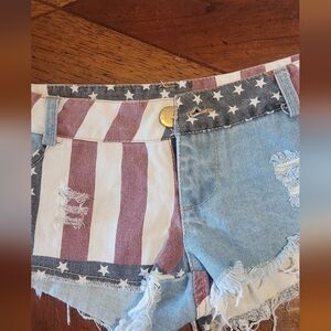 Patriotic Denim Women's Shorts